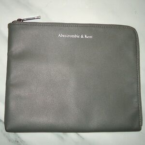 Abercrombie & Kent Gray Business Pouch Clutch Bag Size-10x8 in